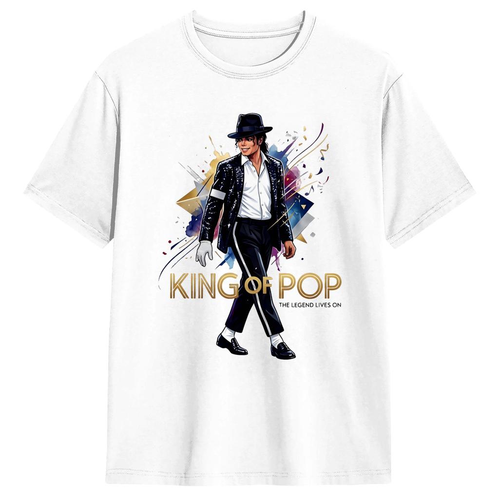 MMichael JJackson King Of Pop T Shirt Summer Y2K Fun TShirts Cotton Hipster Tee Shirt For Unisex Casual Top Tees
