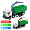 Alloy Car Back Force Inertia Simulation Tank Truck Garbage Truck Toy Model B161 for Boys Kids