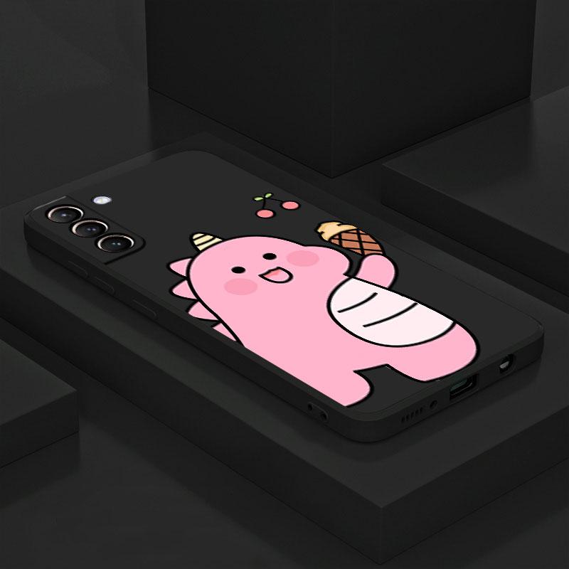 Little Dinosaur Cute Case For Samsung Galaxy S20 S22 Ultra S21 FE S10 S9 Plus Note 20 10 Lite 9 Soft Phone Cover Shell