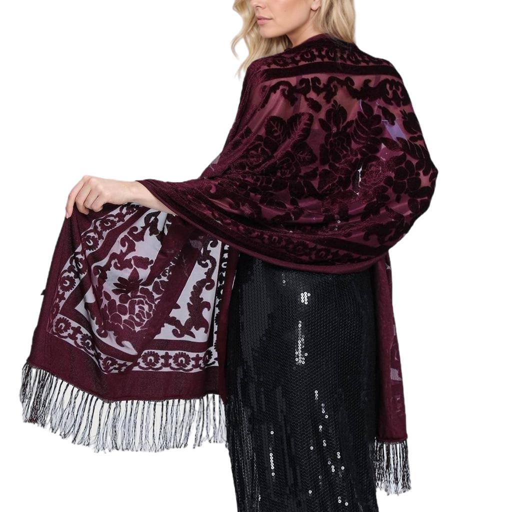 Elegant Women Shawl Shoulder Wrap for Evening Dress Chipao Traditional Ethic Scarf for Wedding Guests or Bridesmaids
