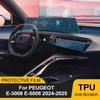Protector Ecran Auto TPU 21 inch Panou de Bord Navigație LCD Auto Acoperire PPF Decupată pentru Peugeot E-5008 E-3008 2026 2026 Accesorii