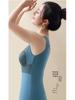 806 Women's V-Neck Seamless Lace Warm Vest with Chest Pad - Winter Base Layer