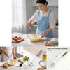 Stainless Steel Handheld Egg Beater With Rotating Whisk For Baking And Cooking