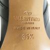 Great Valentino Garavani Short Boots With Rock Studs Black Leather Women 35.5 Used