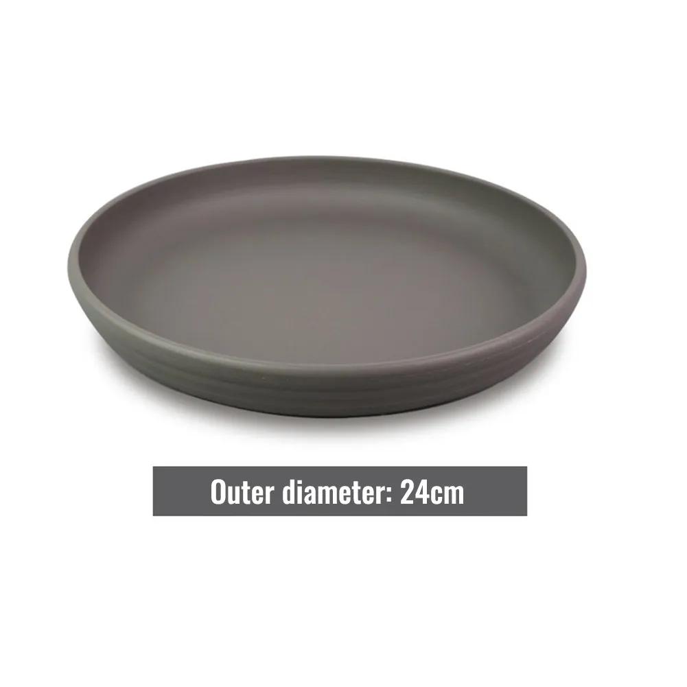 Plastic Round Saucer Tray for Succulent and Small Flower Pots Breathable Drainage Support Flat Top Design for Indoor Outdoor Use