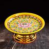 Alloy Temple Tray Easy to Fill Buddhist Decoration Chinese Style 7 Inch
