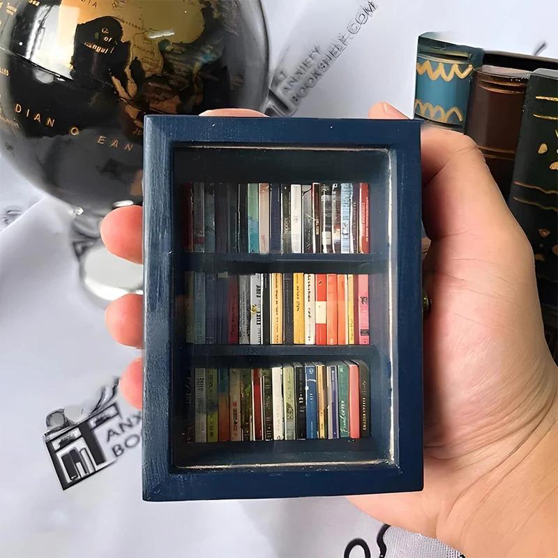 Anti-Anxiety Bookshelf Ornament Stress Relief Small Ornament Holiday Gift Home Desktop Decoration