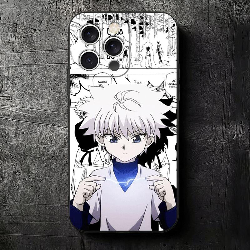 Hunter X-Hunters Killua Soft Phone Case for iPhone 16 16E 17 Air 15 Pro Max 14 Plus 13 Mini 11 12 7 Black Cover Back Shell