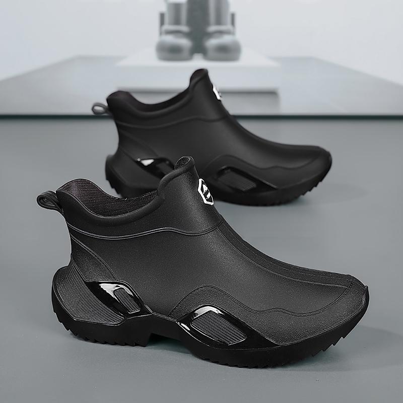 Rain shoes winter velvet warm snow boots fishing takeaway rider cotton shoes winter