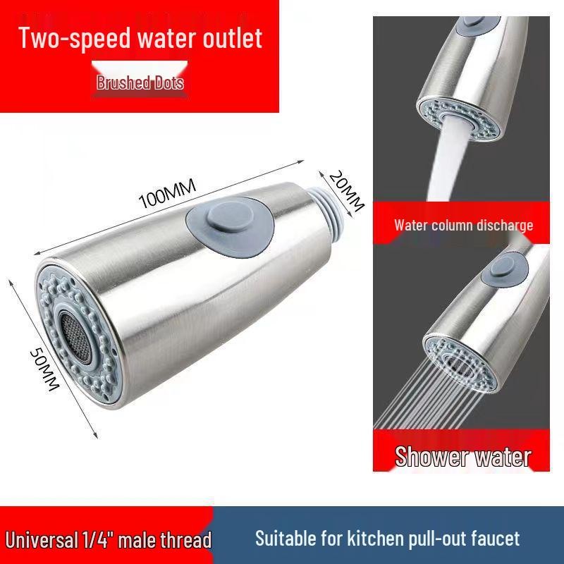 Precision Kitchen Sink Pull-Out Faucet Replacement: Anti-Splash Retractable Shower Nozzle