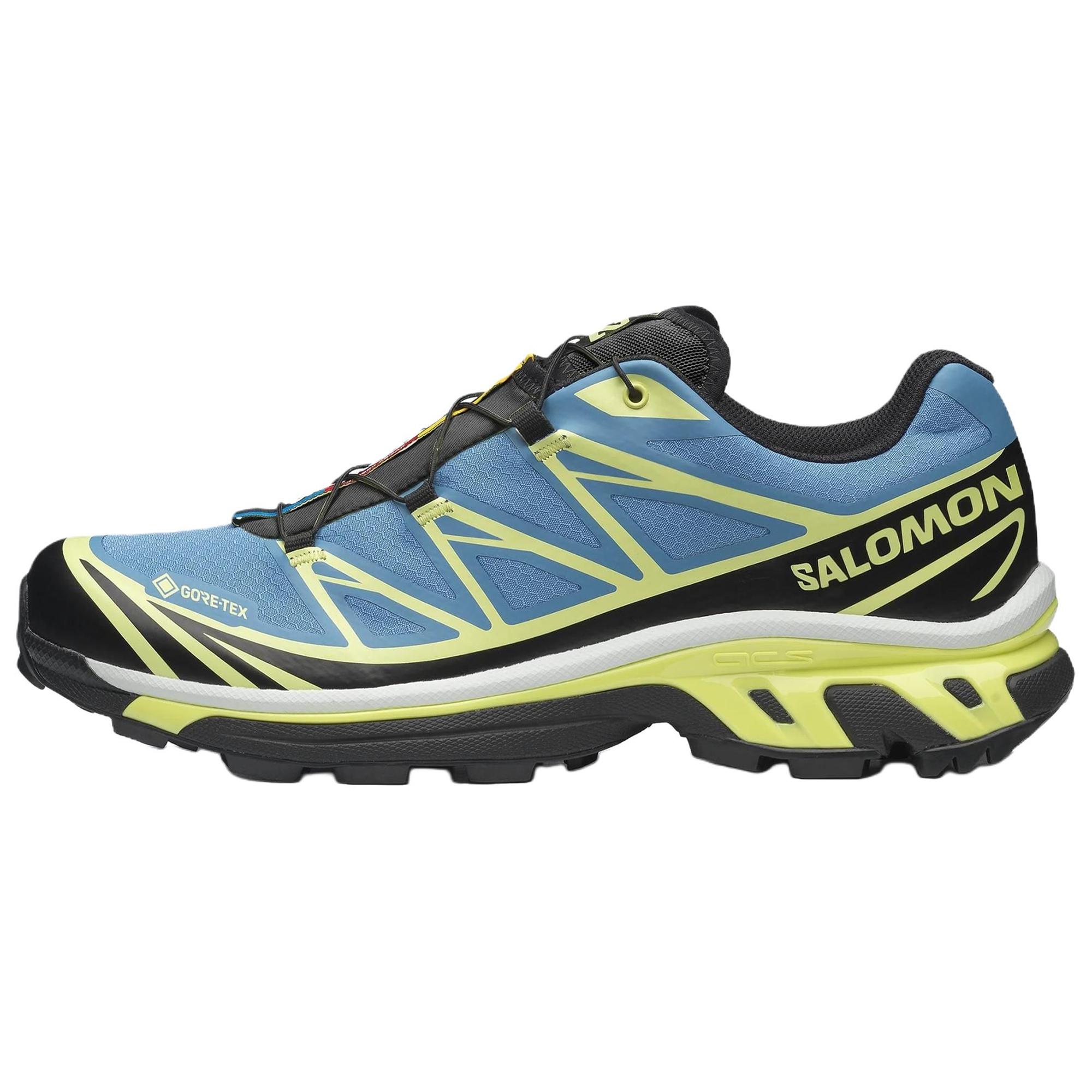 

Salomon XT-6 Comfortable Soft Trail Running Shoes Unisex sneakers Blue Yellow 491587 36