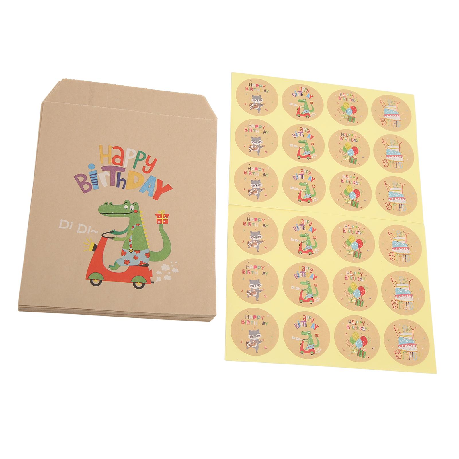

72pcs Dinosaur Favor Bags Cartoon Pattern Paper Material Party Favor Bags for Gift Wrapping Birthday Decoration