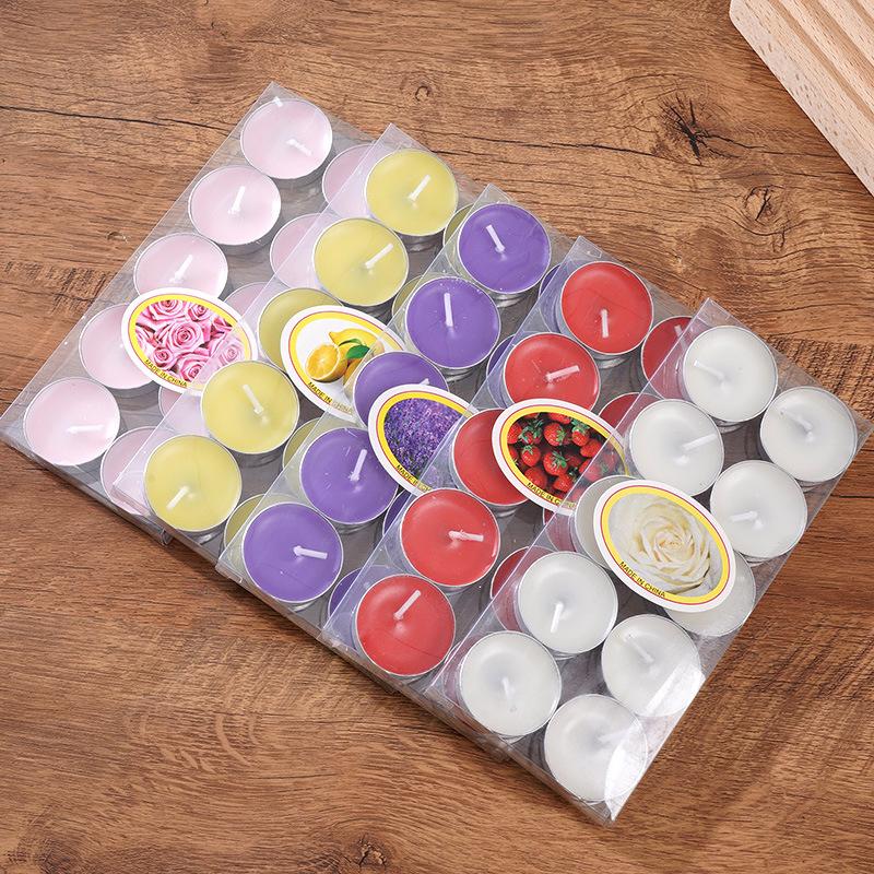 10 Round Candles Candlelight Dinner Candle Hotel Warm Tea KTV Glass Cup Candle Bar Candle Couple Supplies Candle