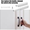 Push to Open Magnet Door Closet, 2 Pieces Magnetic Catches Damper Door, Push Open Damper for Door, Drawer, Furniture (White)