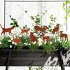 Garden Stake Rustic Charming Courtyard Decoration Metal Stake Ornament for Outdoor Garden Patio Yard