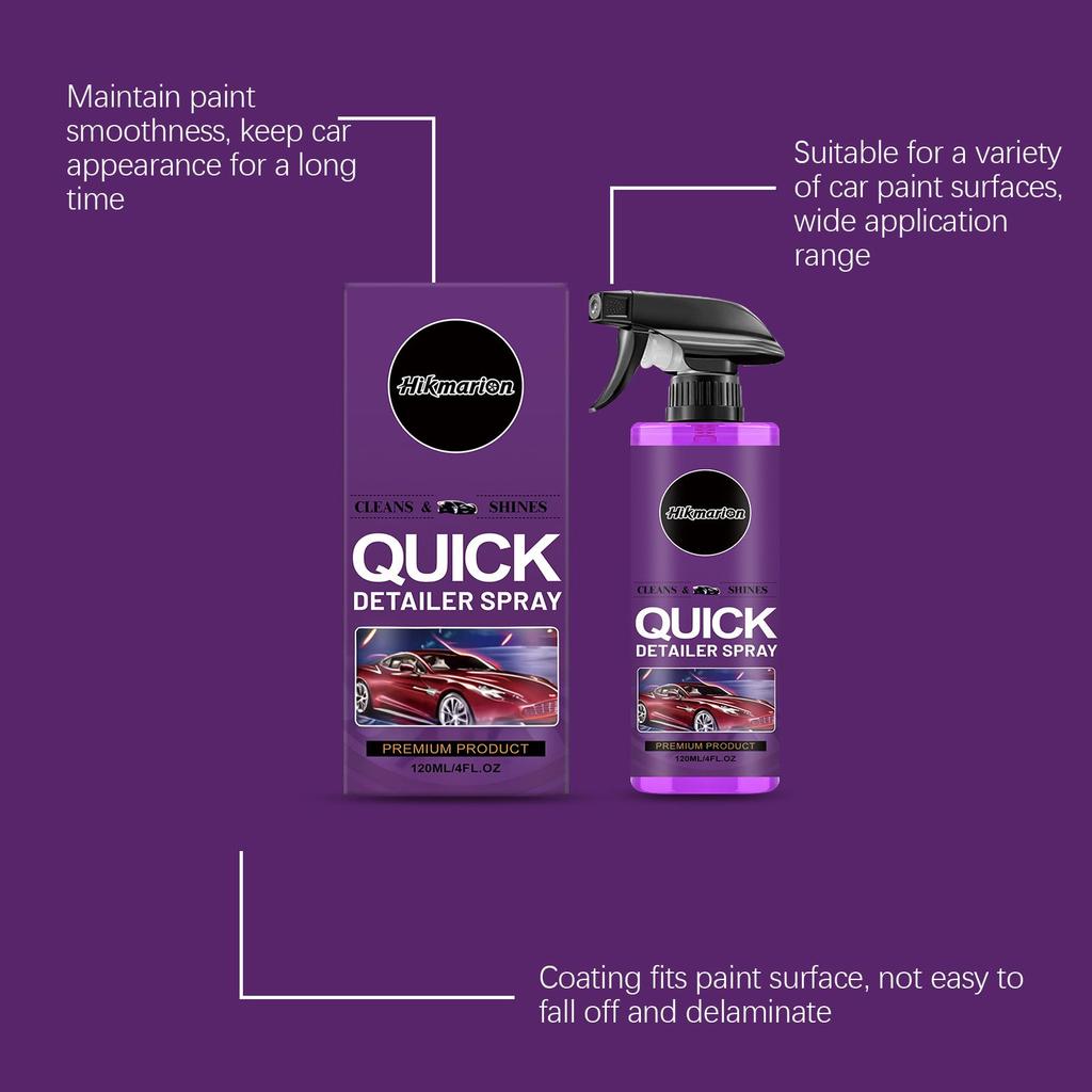 Auto-Beschichtungsspray - Quick Detailer & Wasserloses Waschmittel für die tägliche Reinigung, Lackversiegelung für natürlichen Glanz & Glanz, Außenpflege- & Wartungsnebel für Autos