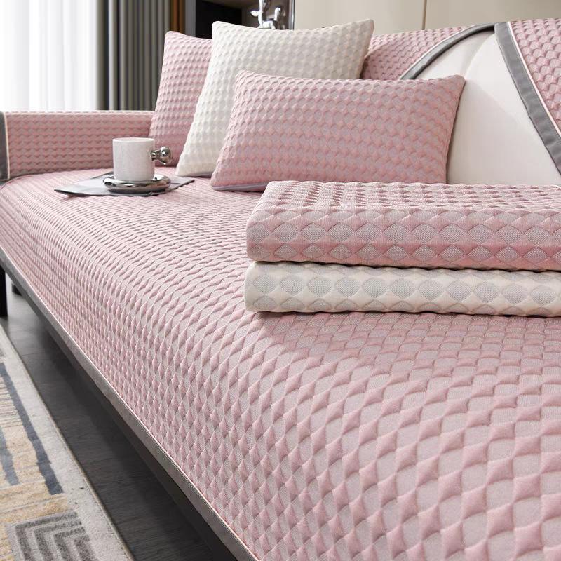 Summer Breathable Sweat Absorbing Sofa Cushion Seat Cushion for Summer Non-Slip Sofa Cover Ice Pad Cover Cloth