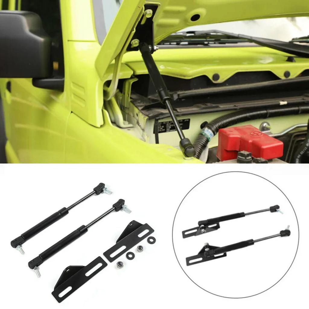 Fahrzeugmotor Gasdruckfedern, Hydraulische Hubstützen Stützen Stange Arm Gasfeder Halterung Zubehör für Jimny JB64 JB74 2019+