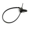 50 pezzi fascette fermacavi nere con clip a pressione e zip