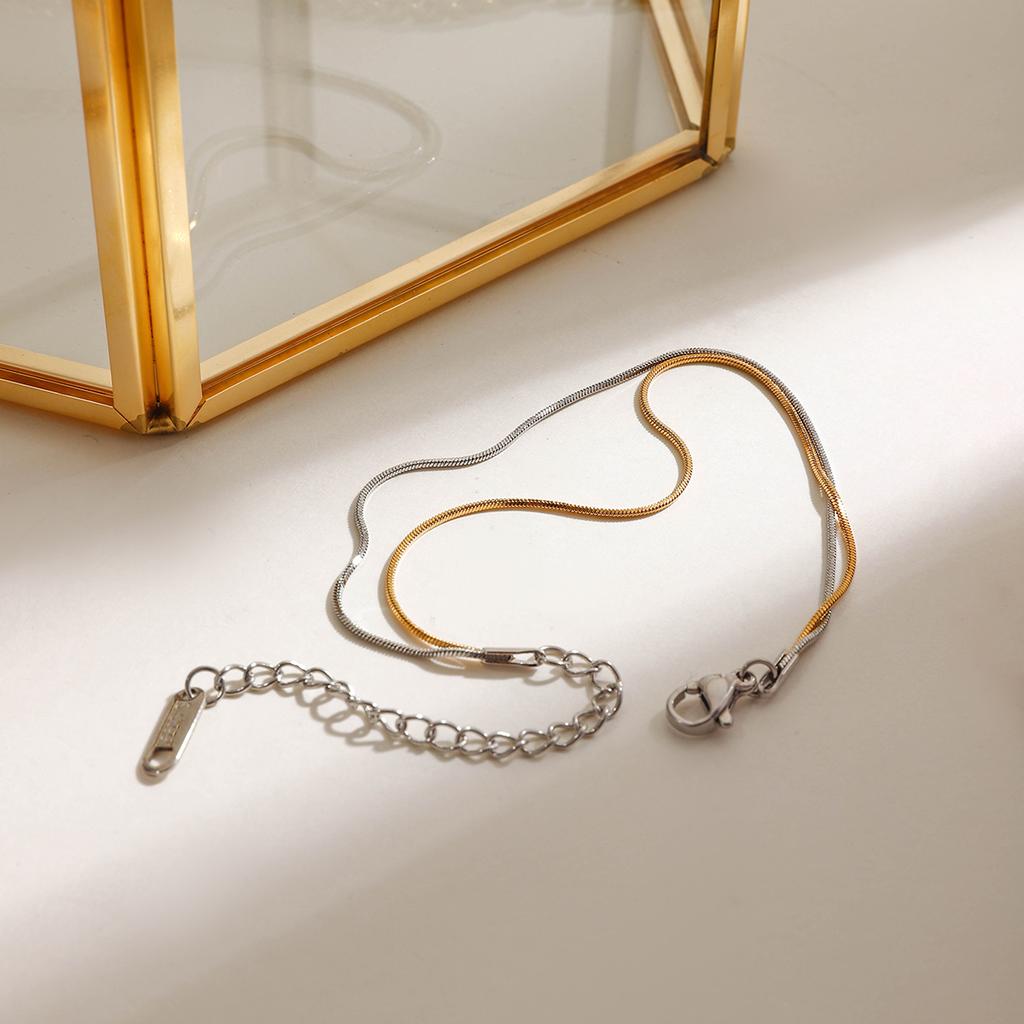  Rust Proof Stainless Steel Multi-Layer Chain Bracelet Daily Smooth Hypoallergenic Waterproof Jewelry for Women Accessories