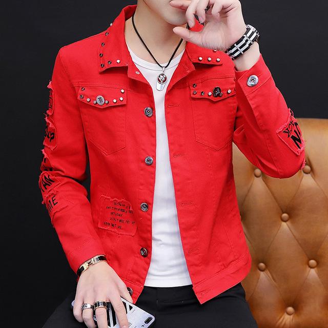 Spring and Autumn Jeans Coat Men's Korean-style Fashion Students Handsome Versatile Jacket MEN'S Wear Summer Style Cowb