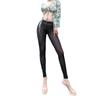 Women Sexy Open Butt Thong Lingerie Pants High Elastic Oil Shiny Tights Seamless See-Through Underwear Backless Night Club Wear