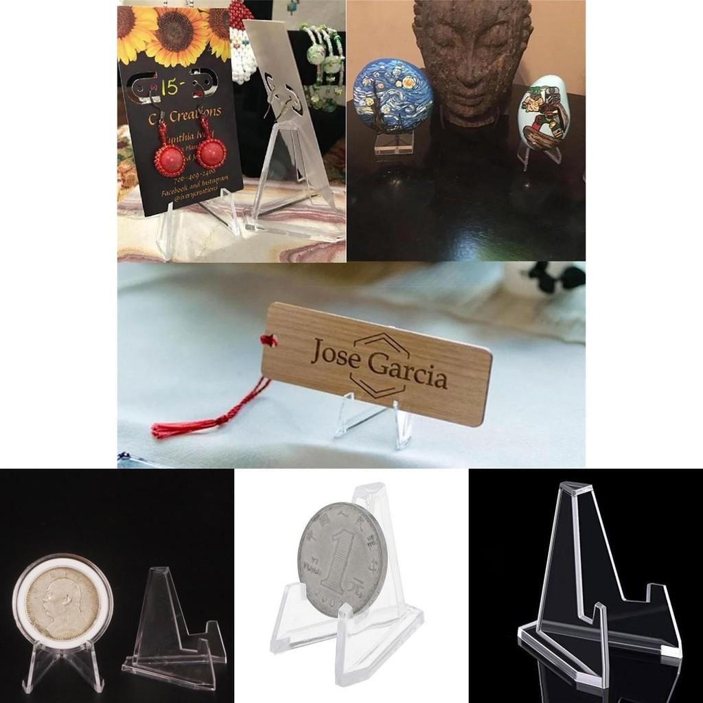 Mini Soporte de Exhibición de Monedas Acrílico Transparente para Mostrar Monedas Conmemorativas y Piezas de Arte