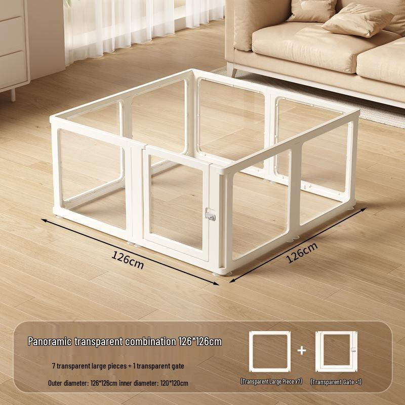 Acrylic Transparent Pet Fence: Indoor Barrier for Small Dogs [Single/Accessories/Combo]