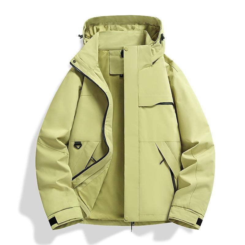 Jacket women's outdoor hiking suit fleece liner windproof and waterproof three-in-one jacket men's customization