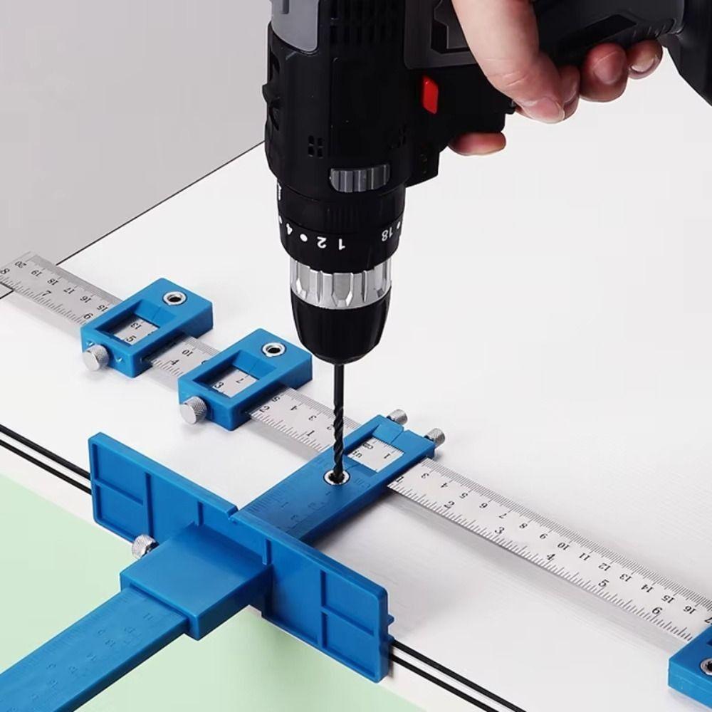 Corrosion Resistant Drill Guide Hardness Hole Punch Jig Woodworking Punch Locator Installation
