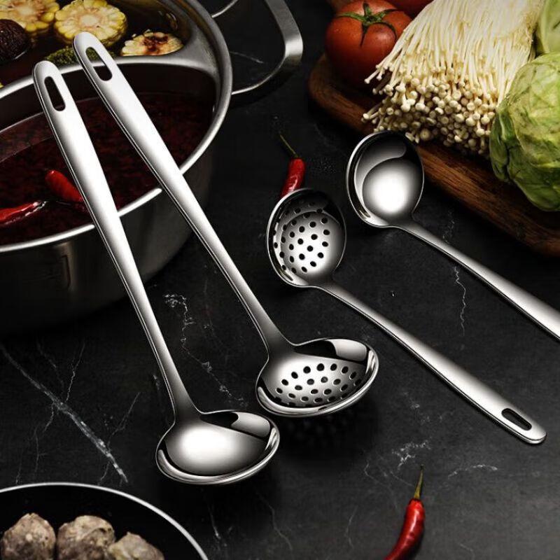 Huihuang Stainless Steel Hot Pot Soup & Slotted Spoon