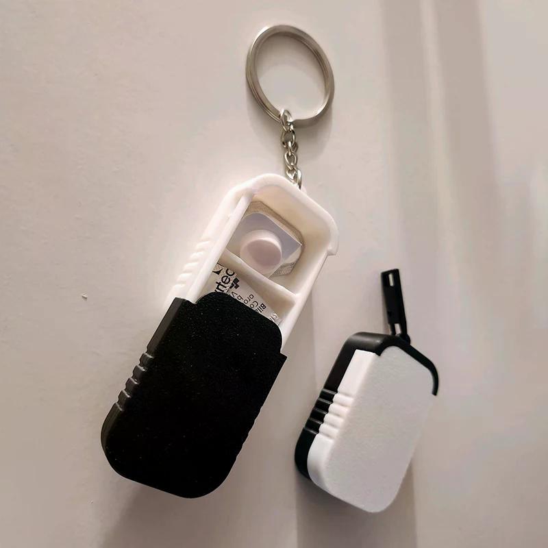 Mini Oordopjes Opbergdoosje Met Sleutelhanger Draagbare Oordopjes Houder Container Voor Sieraden, Vitaminen, Oorbellen Pillen, Kleine Items