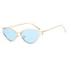 Triangular Cat Eye Sunglasses Hollow High-End Personalized Sunglasses Trendy Metal Sunglasses