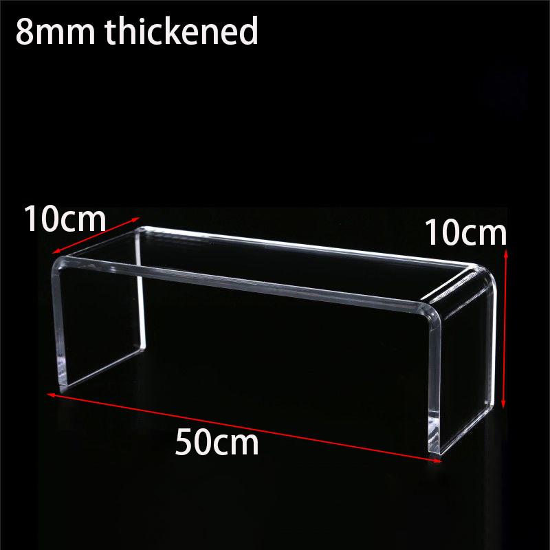Acrylic Display Riser,Thicken 8mm Clear Display Shelf for Cupcake Stand,Figurines,Collectibles Kitchen Bathroom Home Organizer