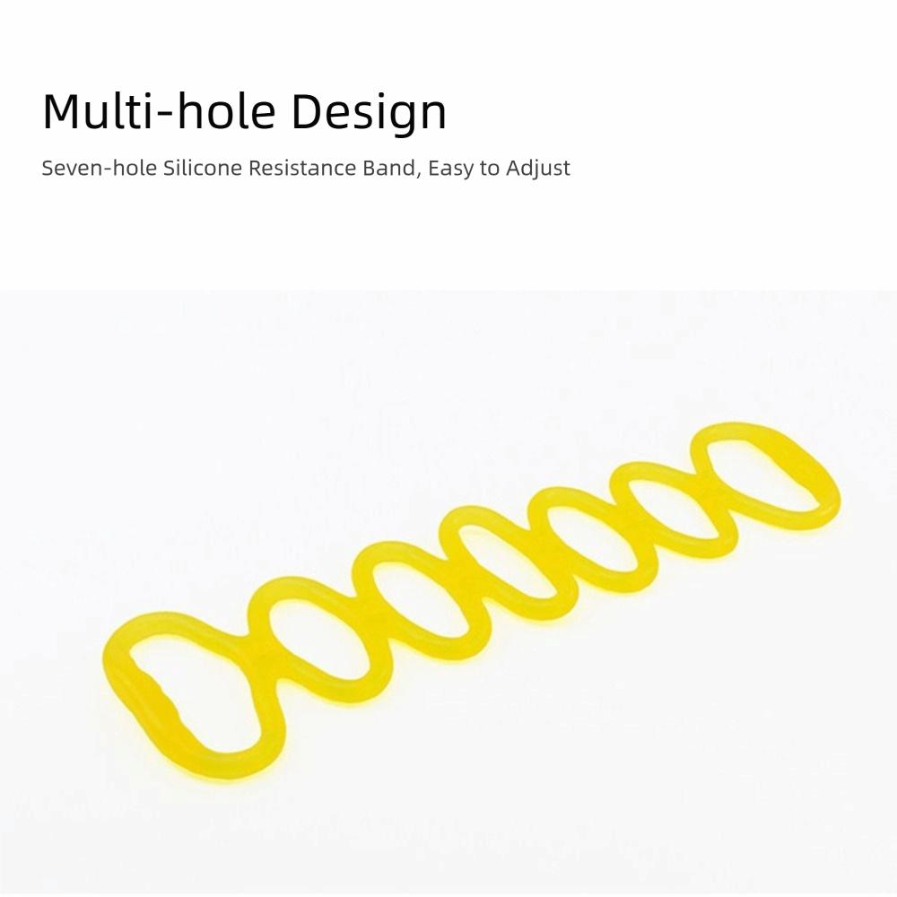 Flexible Yoga Stretch Band 7 Ring Silicone Elastic Stretcher Pull Up Assist Band  Gym Exercise
