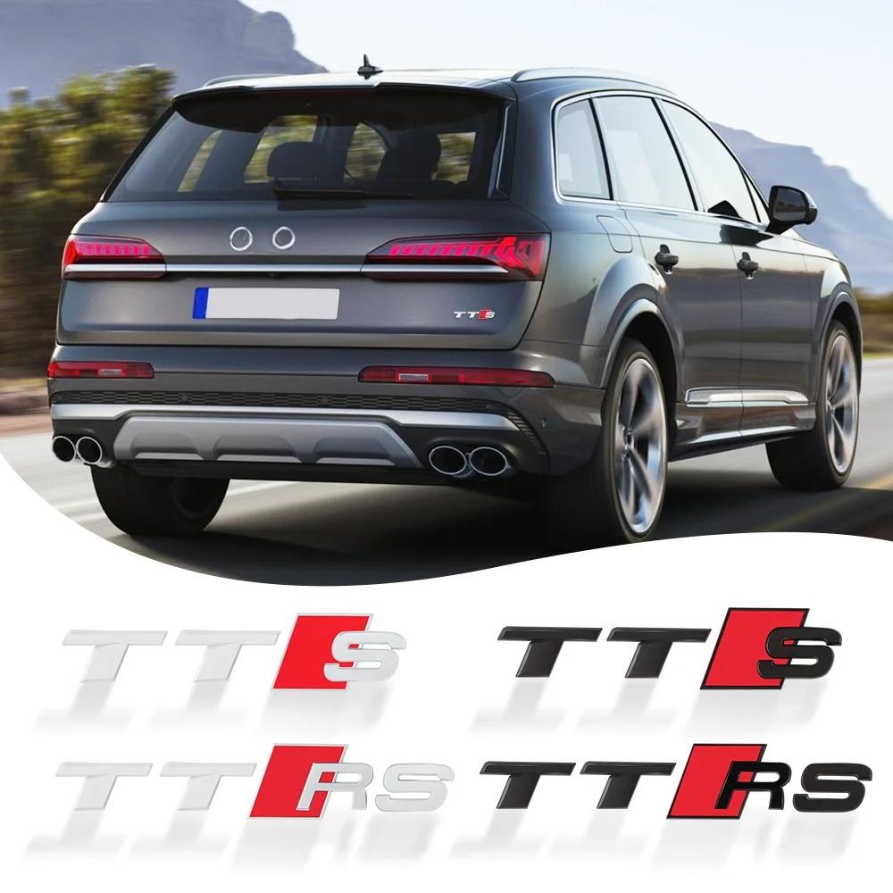 3D ABS TTS TTRS Emblem Car Body Rear Trunk Sticker Decoration Accessorie For S TT RS Sline A3 A4 A5 A6 B9 B8 8P 8V B6 C7 Q5