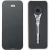 [KTC] 711L 1/4 Inch EDC Ratchet Wrench, Hex End, Geared Thumb Wheel, Compatible with Multi-Tools #71187 (Smooth Gear), Polished Finish
