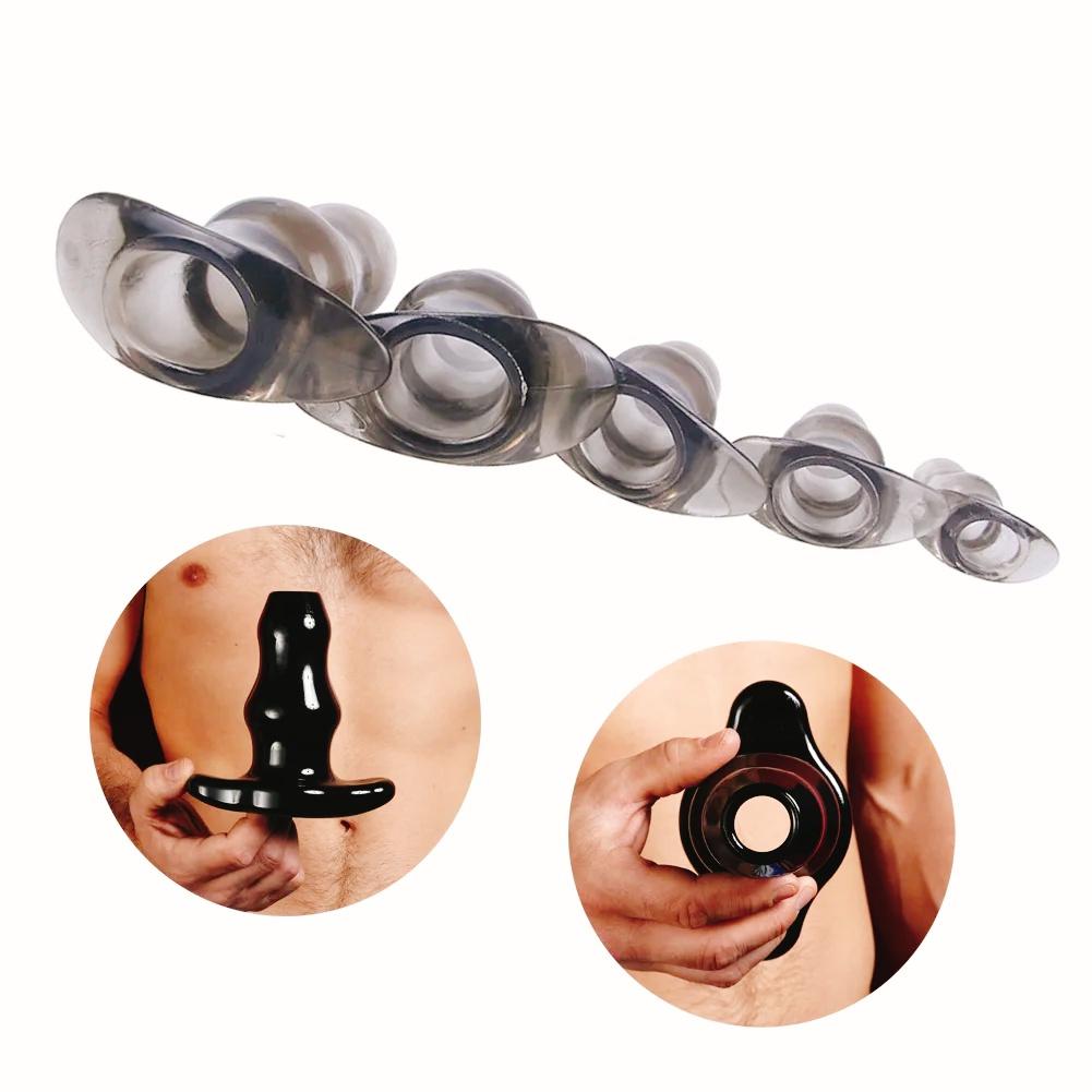 Anal Dilator Soft Speculum Enema Hollow Insert Anus Masturbation Butt Plug Dildo Anal Plug Sexy Products Prostate Massage BDSM