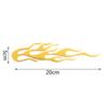 20*4Cm Car Motorcycle 3D Flame Fire Reflective Sticker Reflective Vinyl Decal