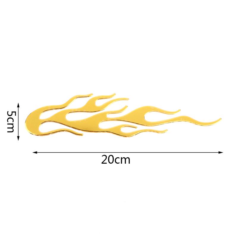 20*4Cm Car Motorcycle 3D Flame Fire Reflective Sticker Reflective Vinyl Decal