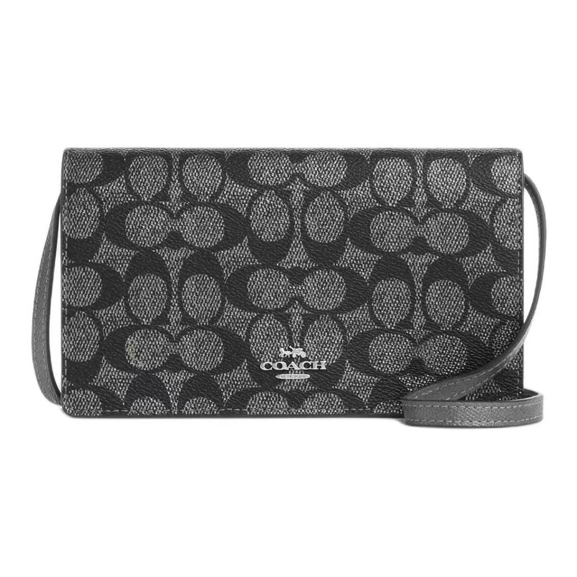 

Coach Anna 20 Logo Button Closure Coated Canvas Crossbody Shoulder Bag Small Women Bags Bronze CX593-SVNI Basic Set (Bag+Dust Bag)