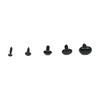 125pcs/box Oval Shape Plastic Safety Eyes Black Black Screw Eyes Plush Doll DIY Toy Eyes  For Toys