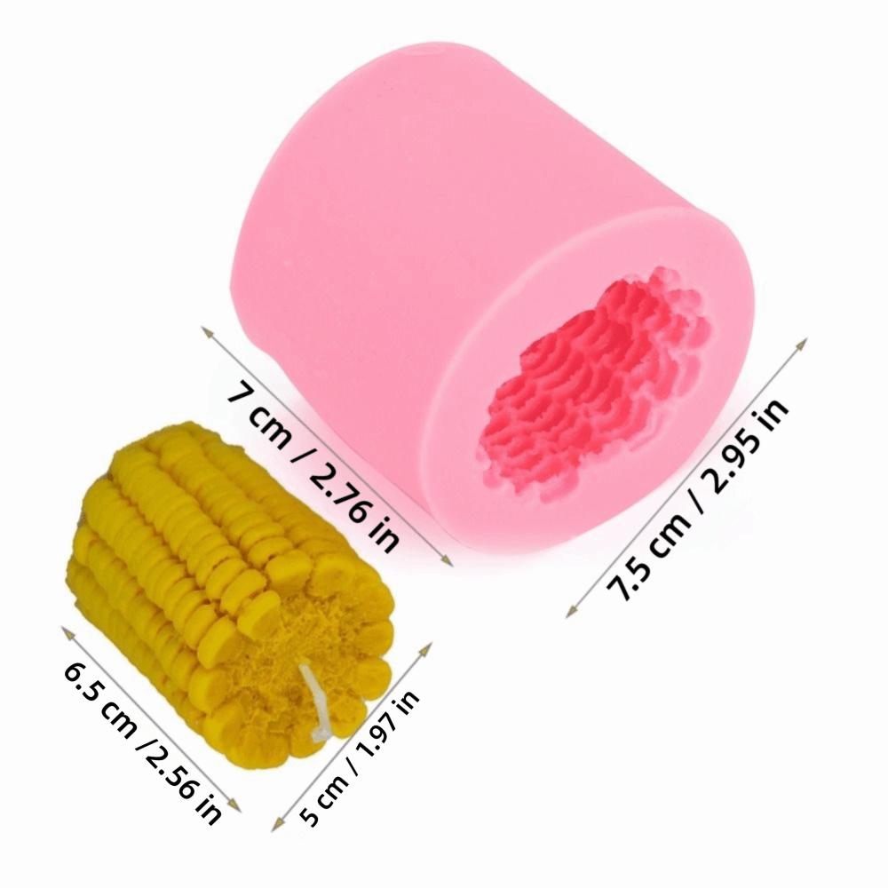 Pink DIY Silicone Mould Corn Cake Silicone Mould Chocolate Making Mould Resin Craft