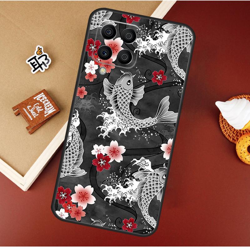 Ying Yang Koi Fish Case For Samsung Galaxy M16 M36 M56 M06 M52 M32 M12 M54 M34 M14 M35 M55 M15 M11 M31 M13 M53