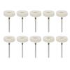 10pcs Dental Polishing Buffing Head Felt Wool Head Stainless Steel Mandrel Wheel Grinding Head