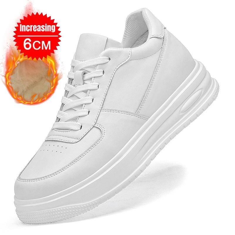 6cm 8cm Platform Elevator Shoes Man Lifting Board Shoes Women Height-Increasing Flat Sneakers Enhancing Increase Casual Shoes