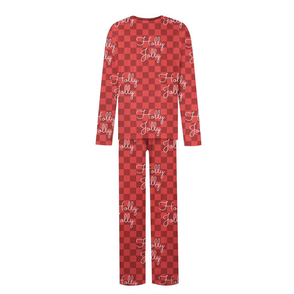 Christmas Parent Child Family Set Home Furnishings Christmas Pajamas Two Piece Set