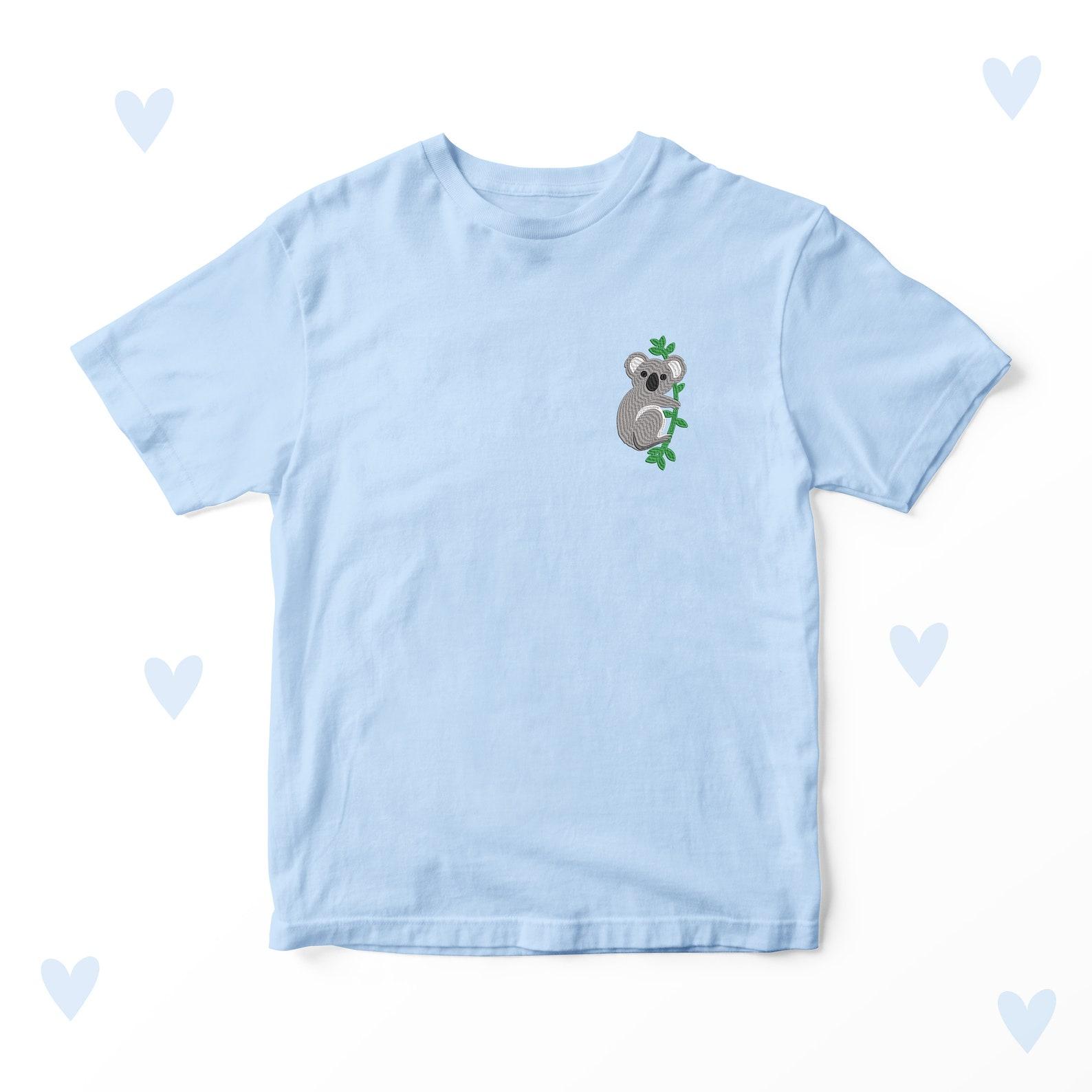 Embroidered Koala T-Shirt: Australian Cotton Kids Clothing 160