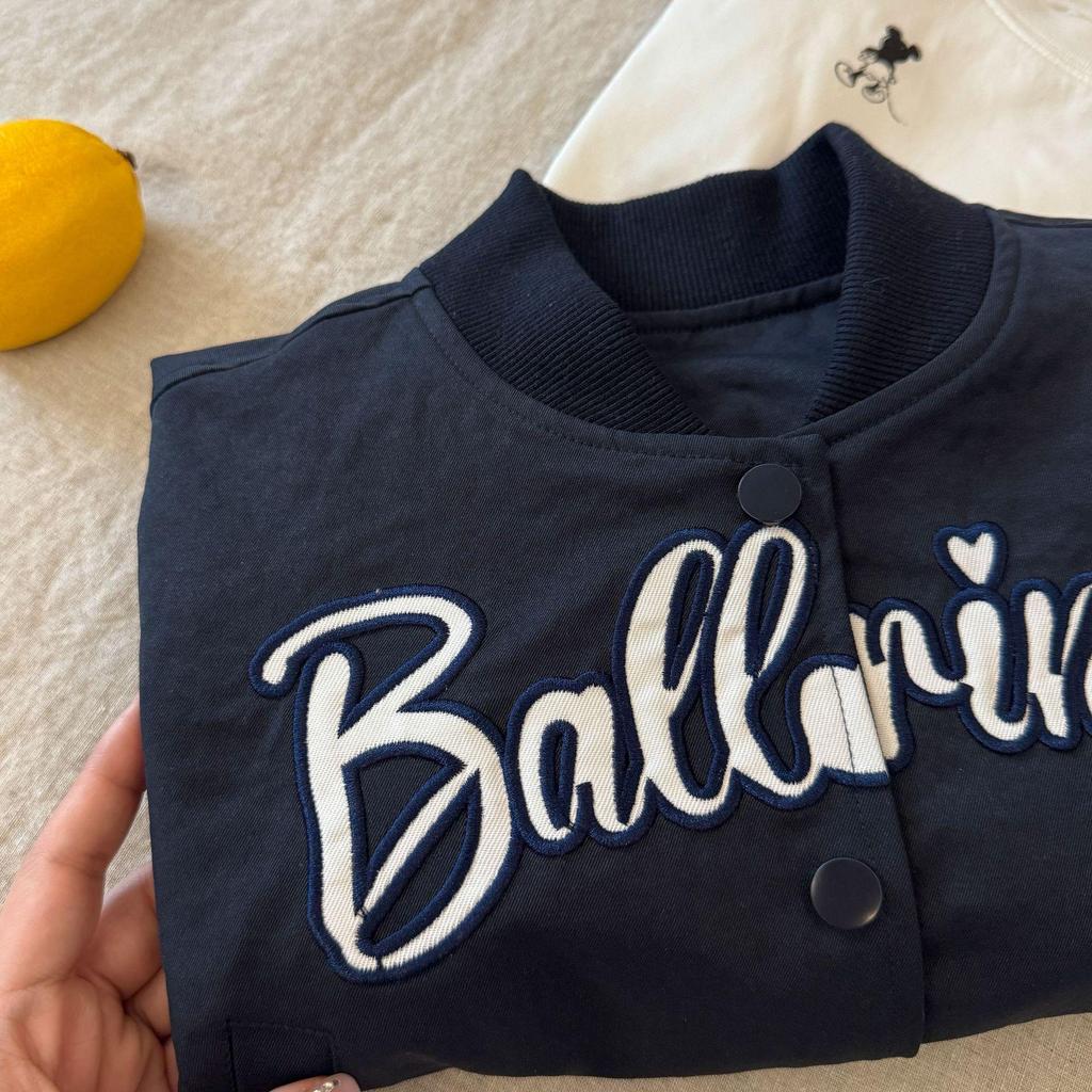2025 Frühling Kinder Baseballjacke - Gesticktes Buchstaben-Design für Jungen und Mädchen