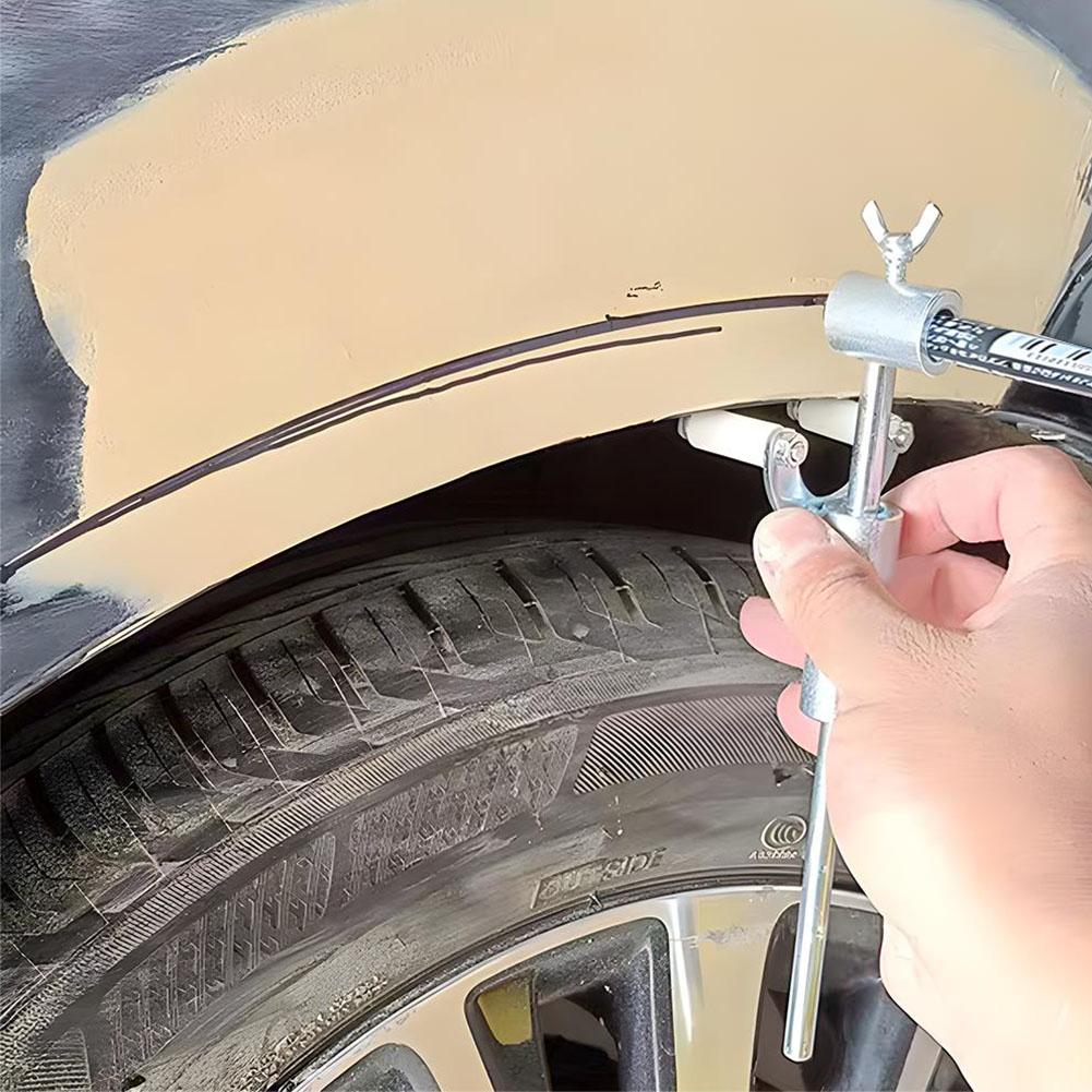 Car Wheel Eyebrow Scriber Auto Sheet Metal Dent Repair Tool Data Recovery Wheel Eyebrow Rib Line Parallel Drawing Tool